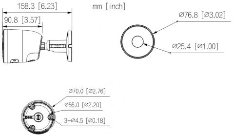 F3D-IL - 2,8 mm - venkovní Wireless Series, 3Mpix, 30m IR, 30m bílé LED, micro SD, MIC, detekce osob a vozidel