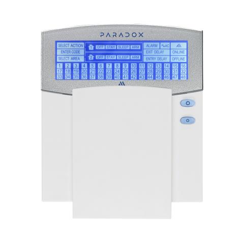 K38M - ikonová klávesnice, RF, 2 oblasti, 32 zón, 2xAA, (12V DC)