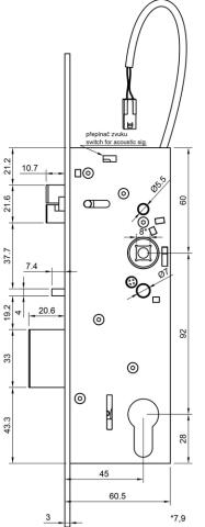 SAM EL MI 9245 - elektromechanický samozamykací zámek
