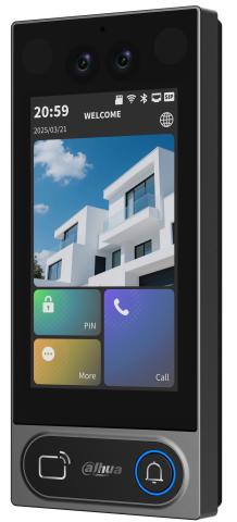 VTO6631QS-WP - IP venkovní jednotka, tváře, hesla, IC a ID karty, Bluetooth,  Wi-Fi, interkom, stříbrná barva