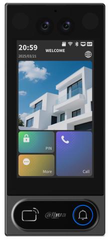 VTO6631QB-WP - IP venkovní jednotka, tváře, hesla, IC a ID karty, Bluetooth,  Wi-Fi, interkom, černá barva