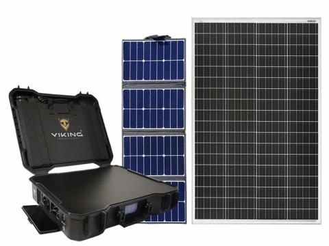 Baterijski generator Viking X-1000, sončna plošča X80 in sončna plošča SCM135