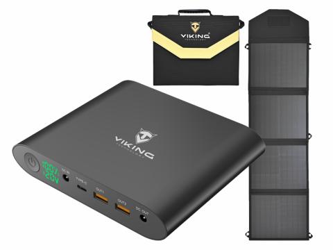 Komplet Viking Smartech power bank in Viking L60 solarnih panelov