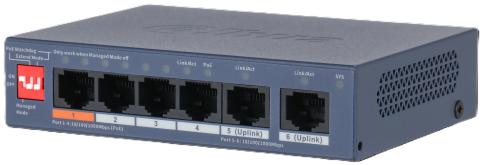 CS4006-4GT-60-V2 - Cloud MNG PoE switch, 4 x PoE, 2 x Gb Uplink, 60 W, police/nástěnné