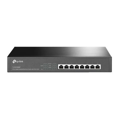 TL-SG1008MP - TP-Link TL-SG1008MP 8xGb steel rack sw.153W PoE+