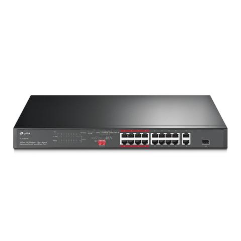 TL-SL1218P - TP-Link TL-SL1218P 16xFE POE, 2xGb,1SFP,150WPOE+