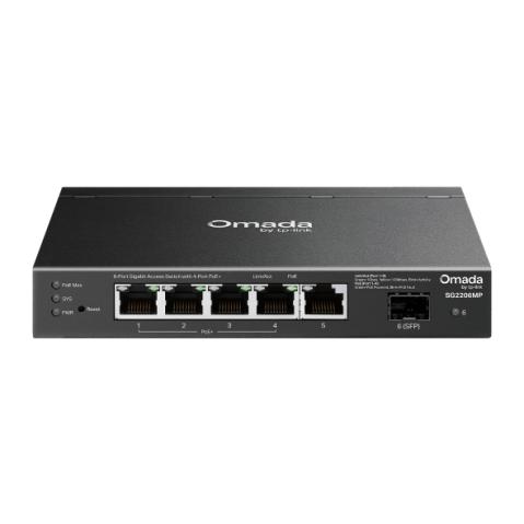 SG2206MP - TP-link SG2206MP 4xPoE, 1xRJ45, 1x SFP Omada Acces