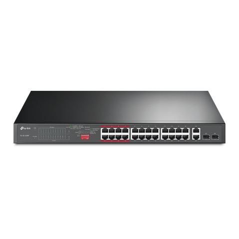 TL-SL1226P - TP-Link TL-SL1226P 24xFE POE+ 250W 2xGb 2xSFP