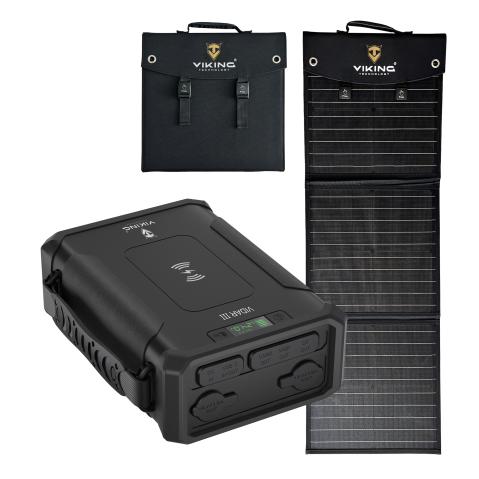Set powerbanka Viking VIDAR III a solární panel Viking L60 PD