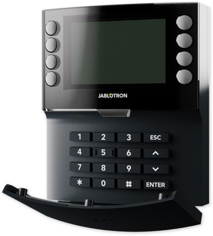 JA-115E-NFC-AN - antracitová - sběrnic. čtyřsegment. kl. s LCD a NFC