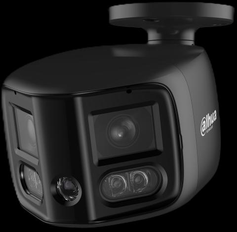 IPC-PFW3849S-A180-E2-AS-PV-0280B-Black - 2,8 mm - černá 8Mpix, panorama 180°, dual 25m IR, 20m bílé LED, aktivní zastraš