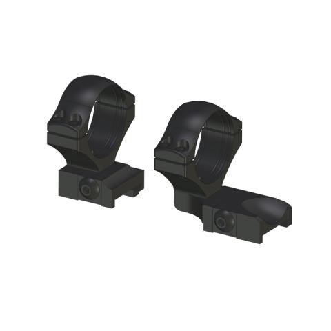 Montáž na CZ 550/ CZ 555/ CZ 557/ ZKK 600 pevná 2D na skrutky,krúžky d:40mm  h:14mm