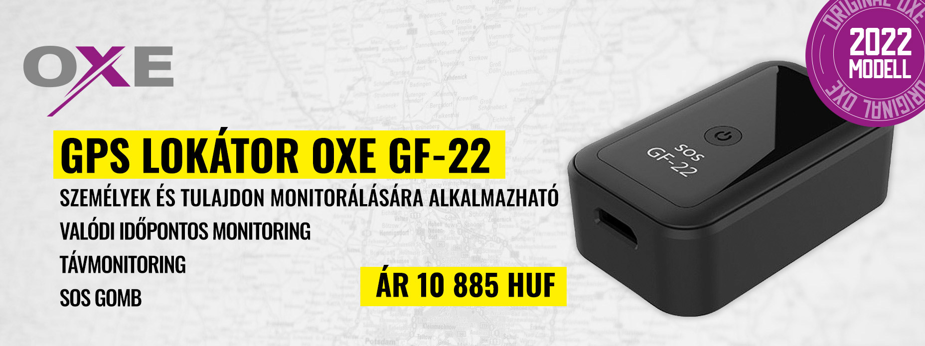 GPS lokátor OXE GF-22