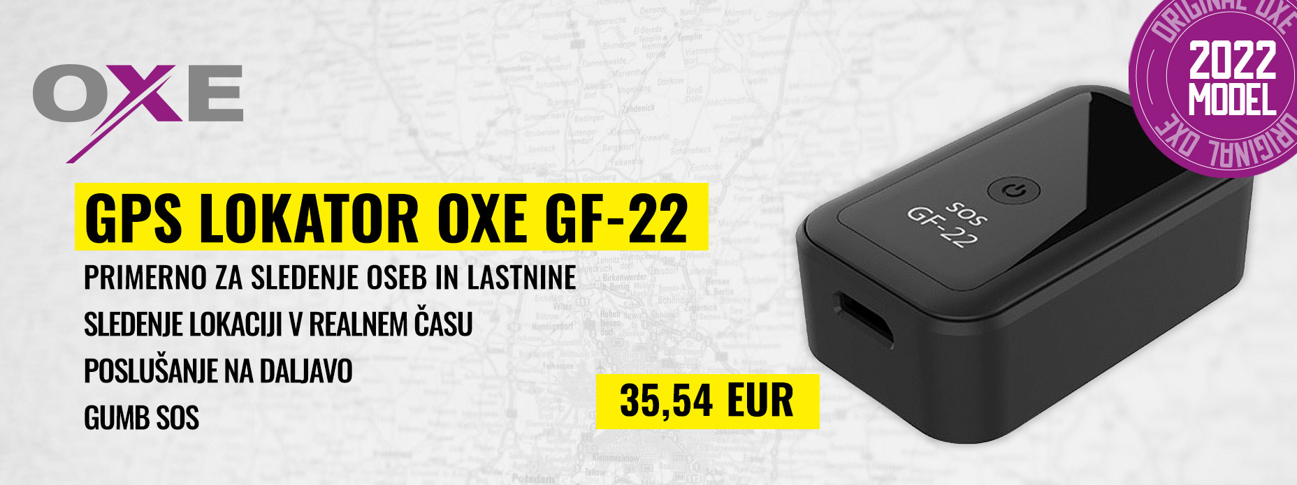 OXE GF-22 - GPS lokator