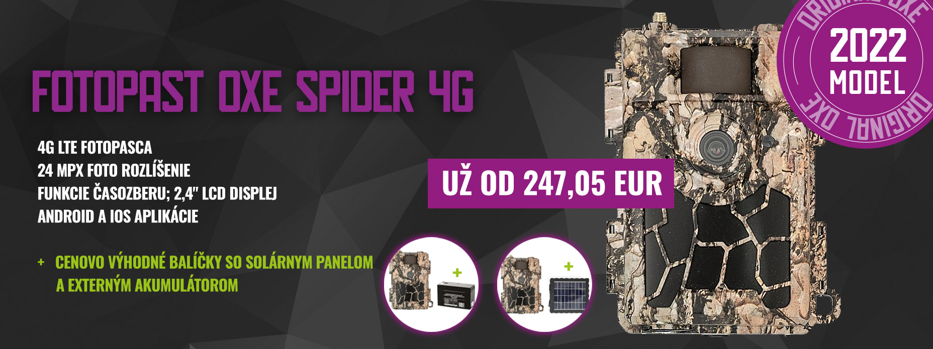 Fotopasca OXE Spider 4G
