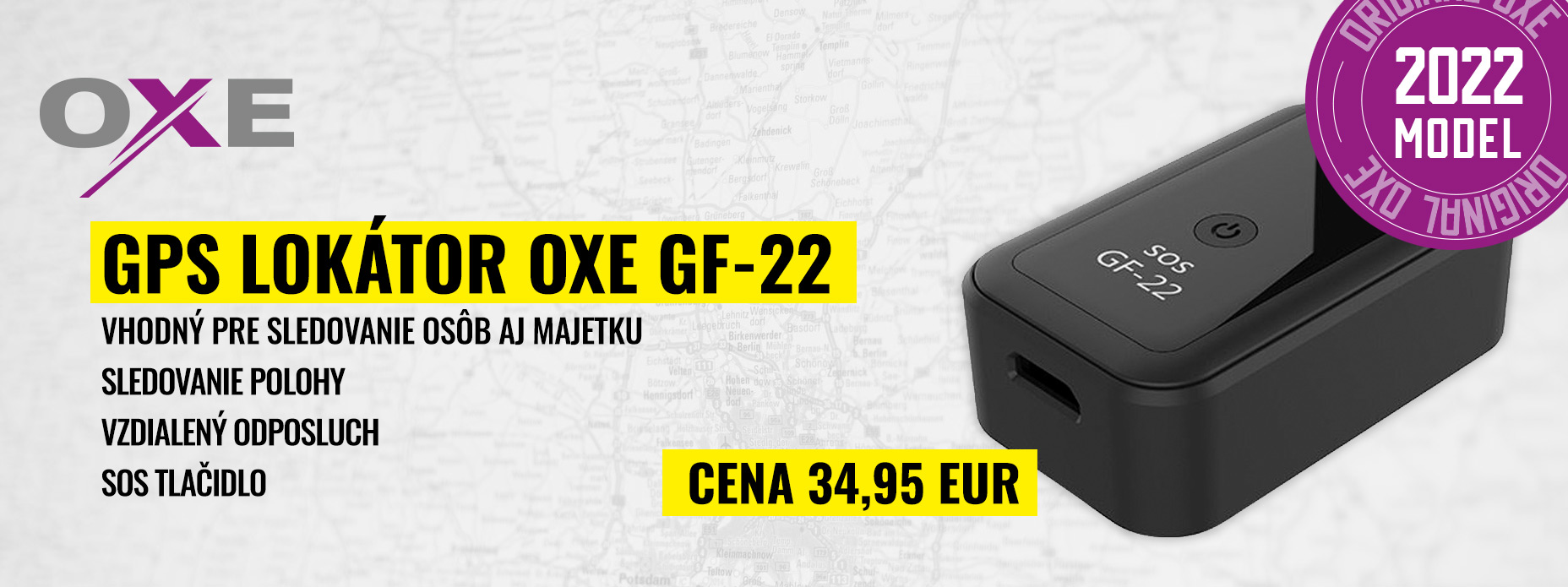 OXE GF-22 - GPS lokátor