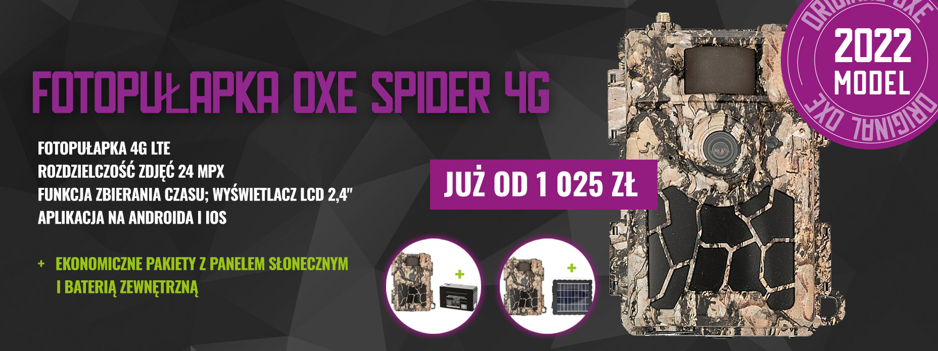 Fotopułapka OXE Spider 4G