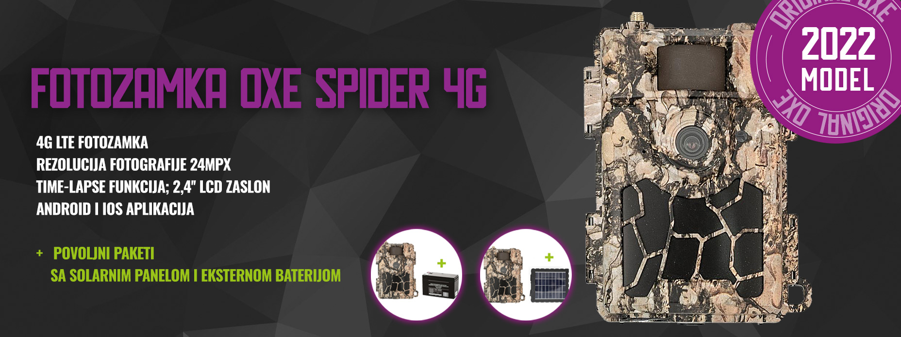 Fotozamka OXE Spider 4G