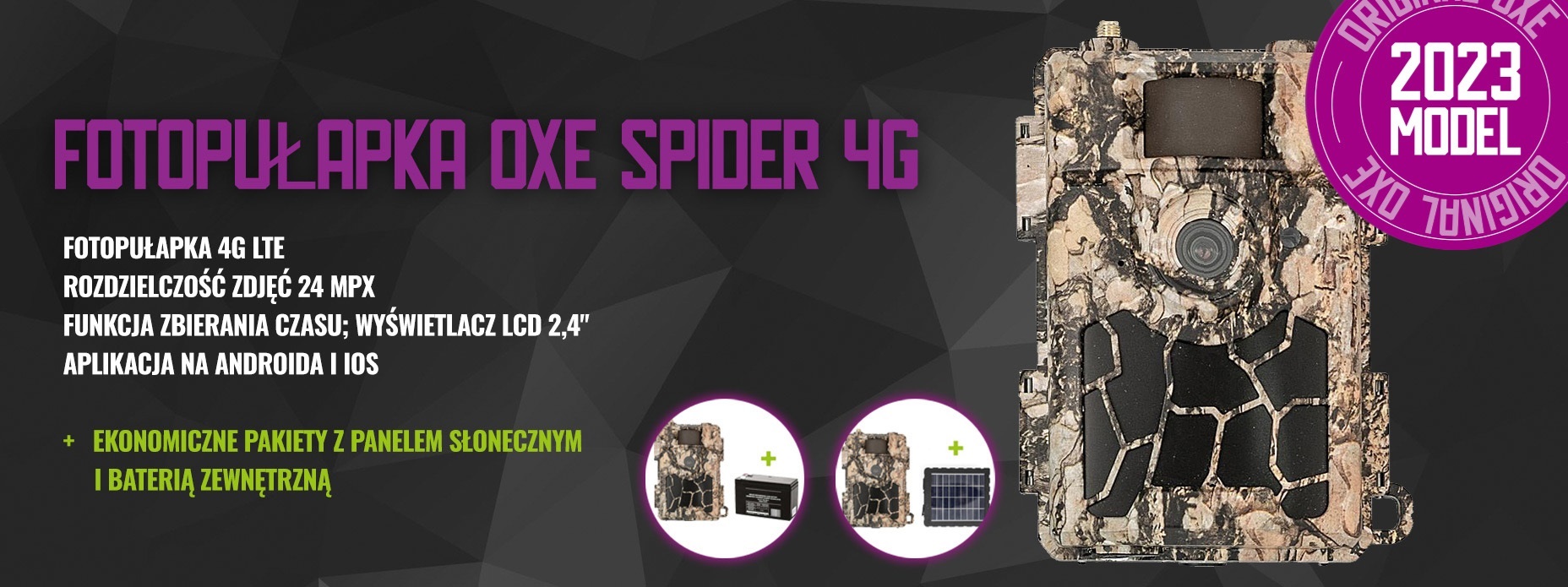 Fotopułapka OXE Spider 4G