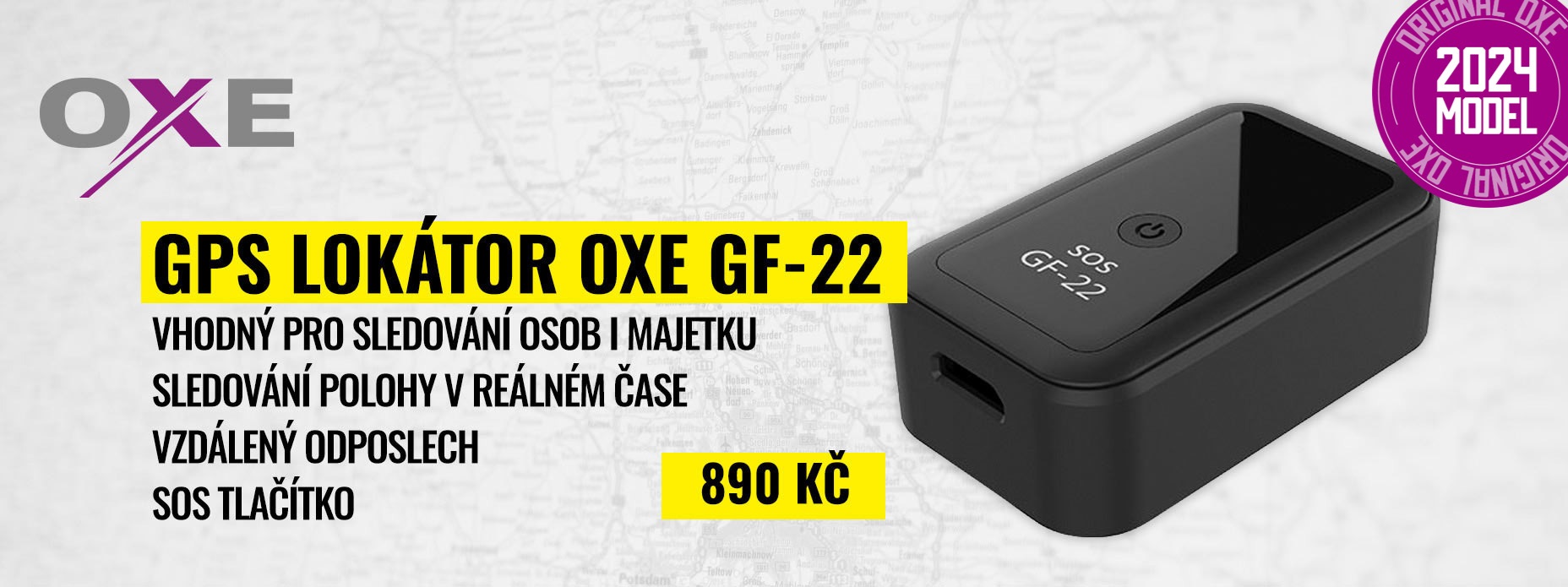 OXE GF-22 - GPS lokátor