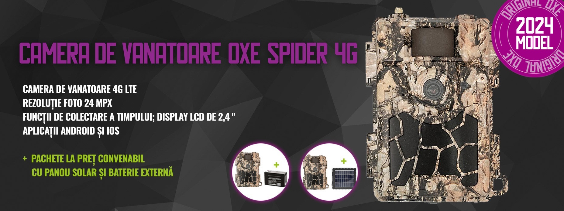 Camera de vanatoare OXE Spider 4G