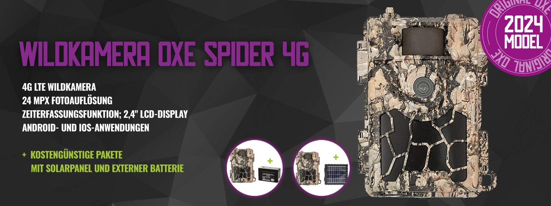 Wildkamera OXE Spider 4G